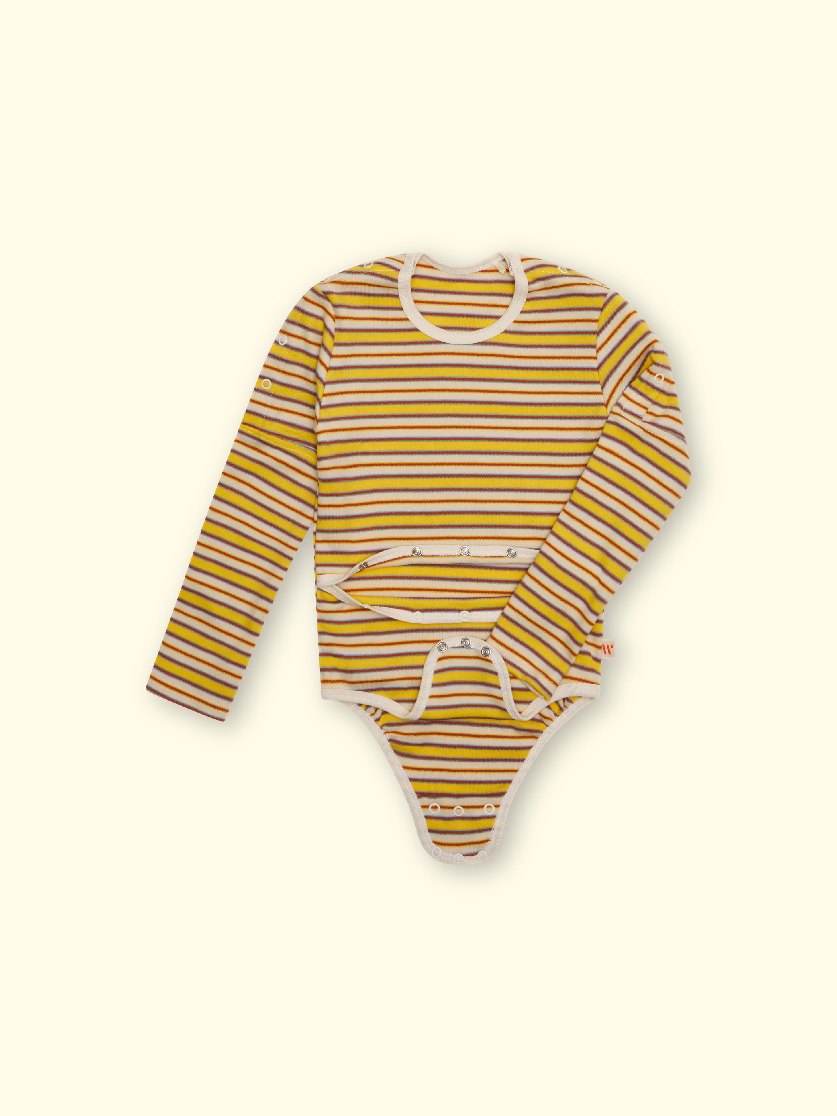 Sondenbody Mitwachsbody Björn - pour enfants avec soins médicaux, avec ouverture pour les manches, jusqu'à la taille 176