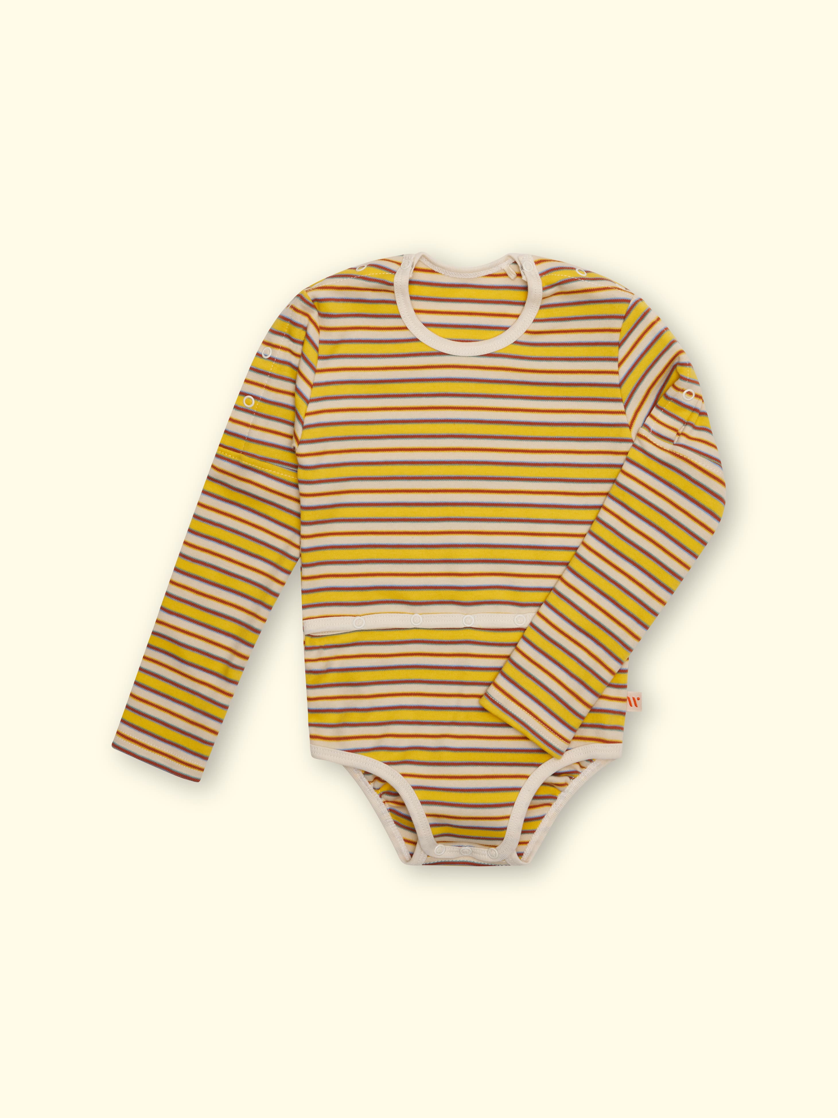 Sondenbody Mitwachsbody Björn - pour enfants avec soins médicaux, avec ouverture pour les manches, jusqu'à la taille 176