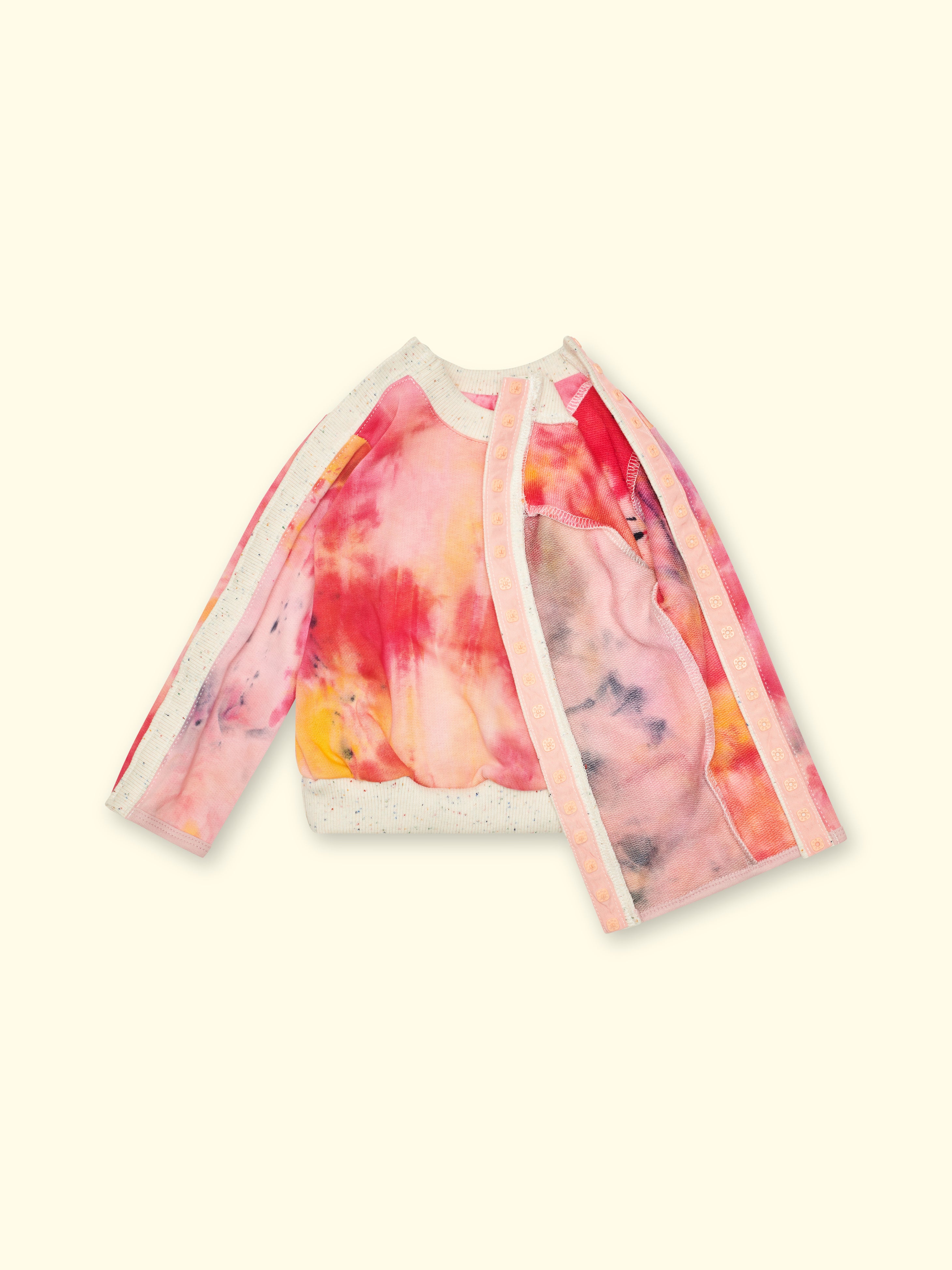 Set de cuidado Batik – Sudadera y pantalón con apertura para accesos