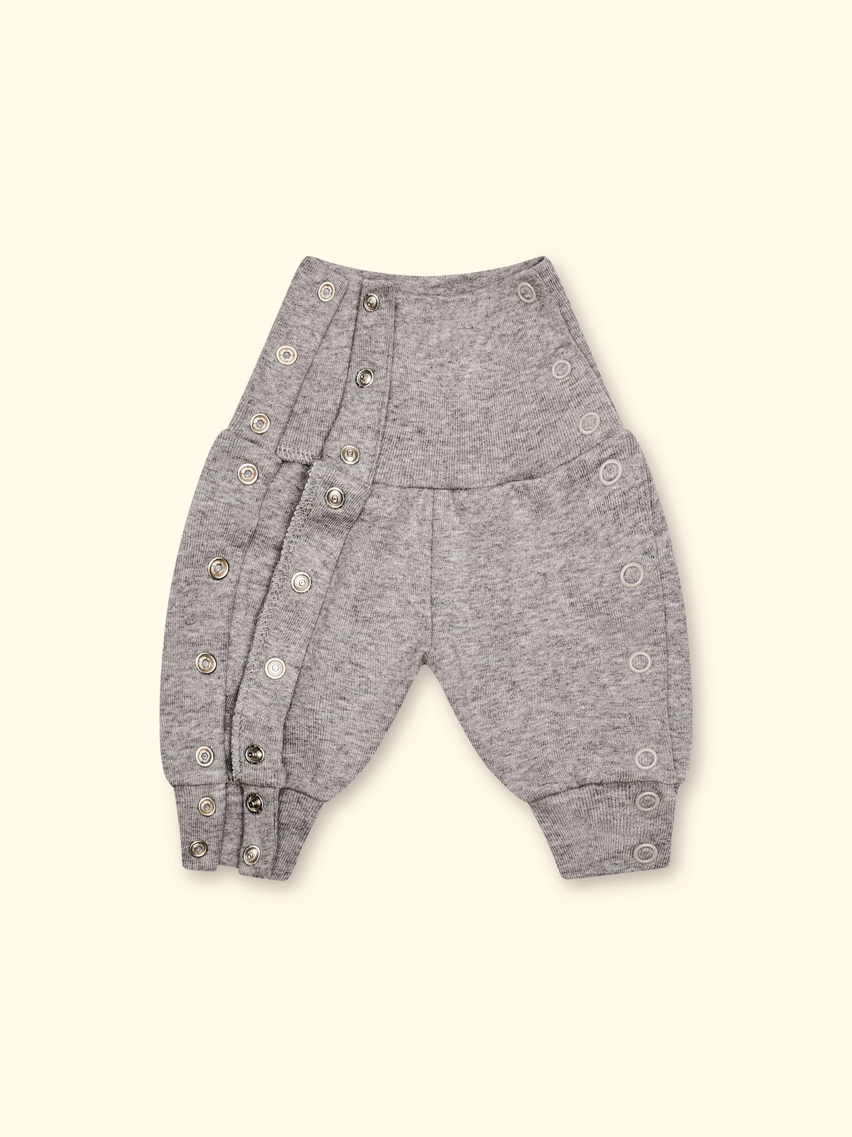 Pantalones Mogli - para bebés prematuros y bebés, de punto, con botones automáticos
