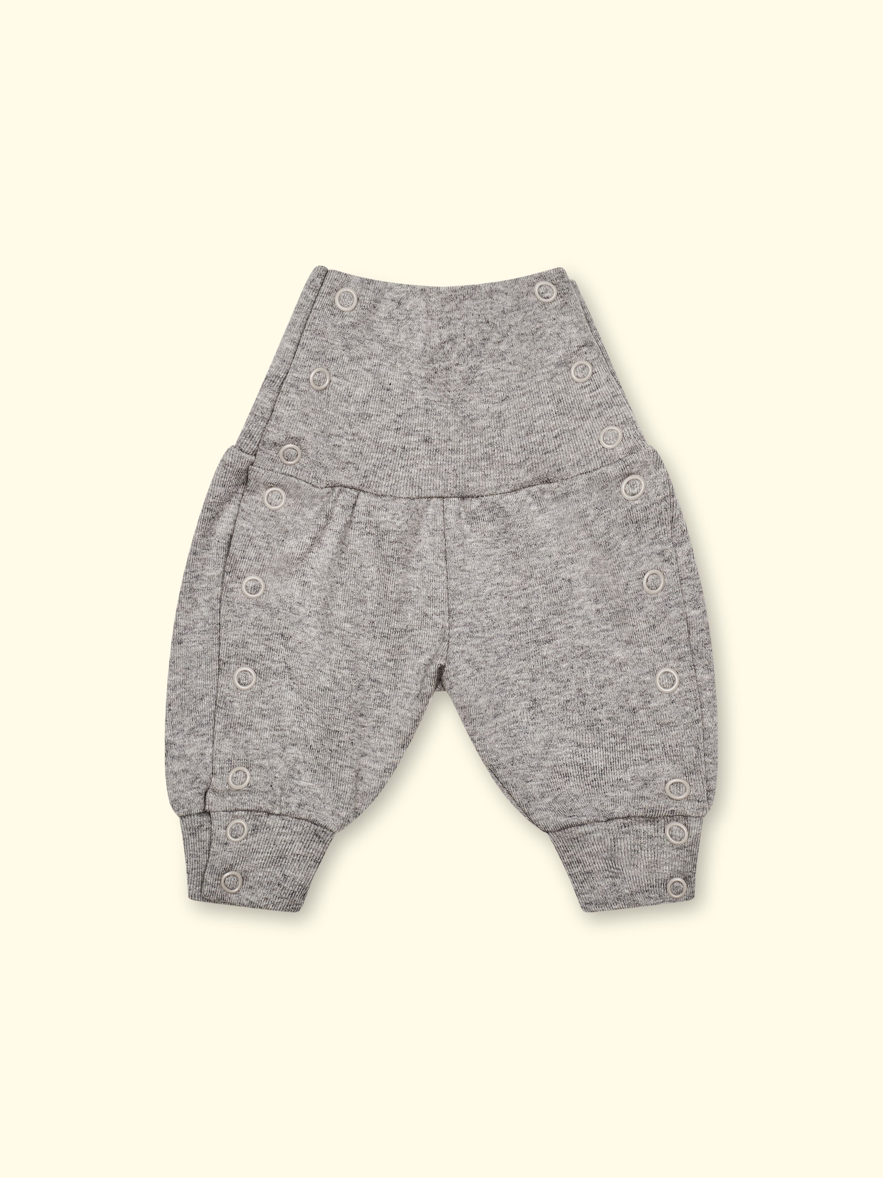 Pantalones Mogli - para bebés prematuros y bebés, de punto, con botones automáticos