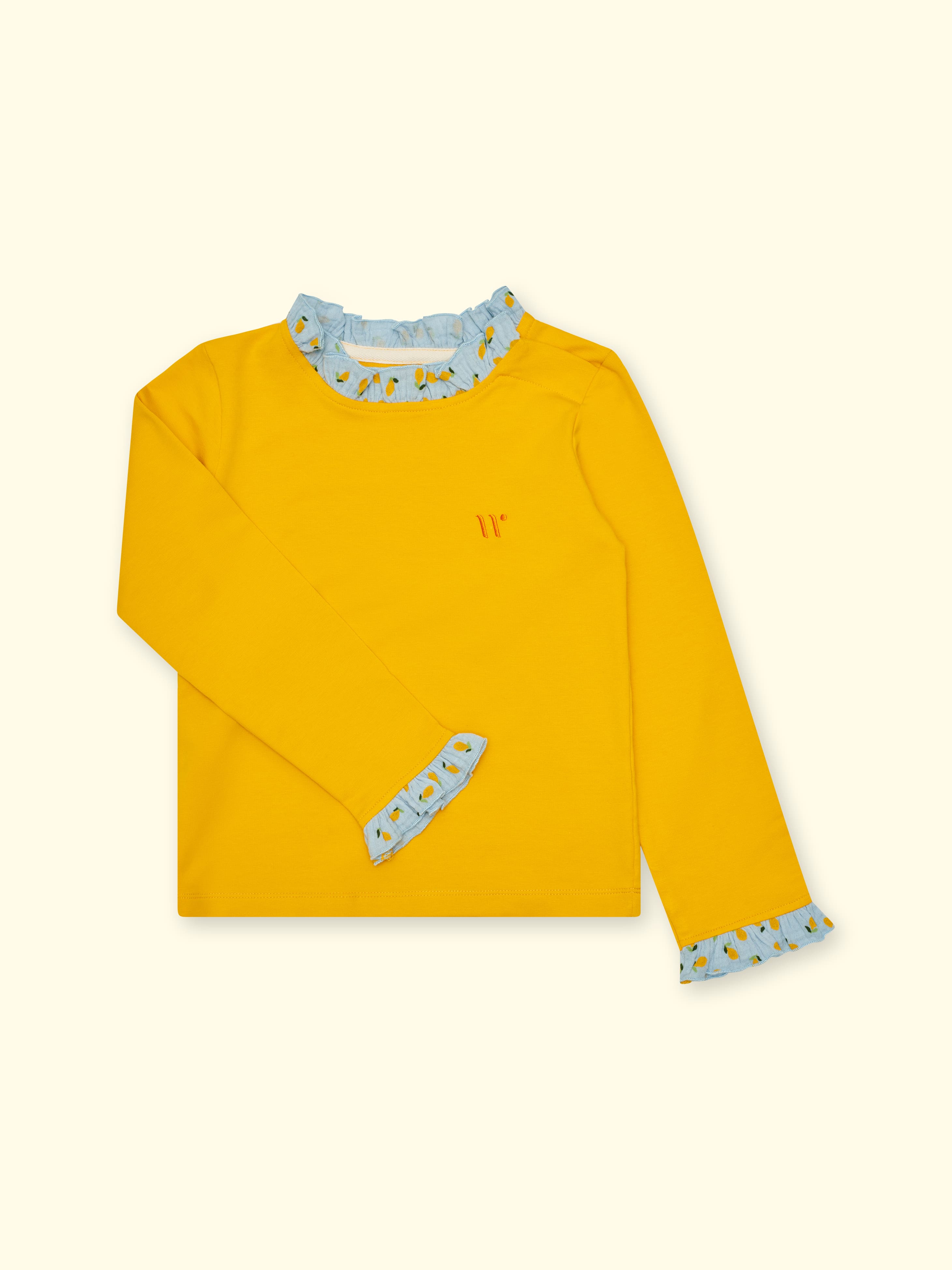Camisa adaptable de manga larga Fee - con abertura en los hombros, hasta la talla. 140