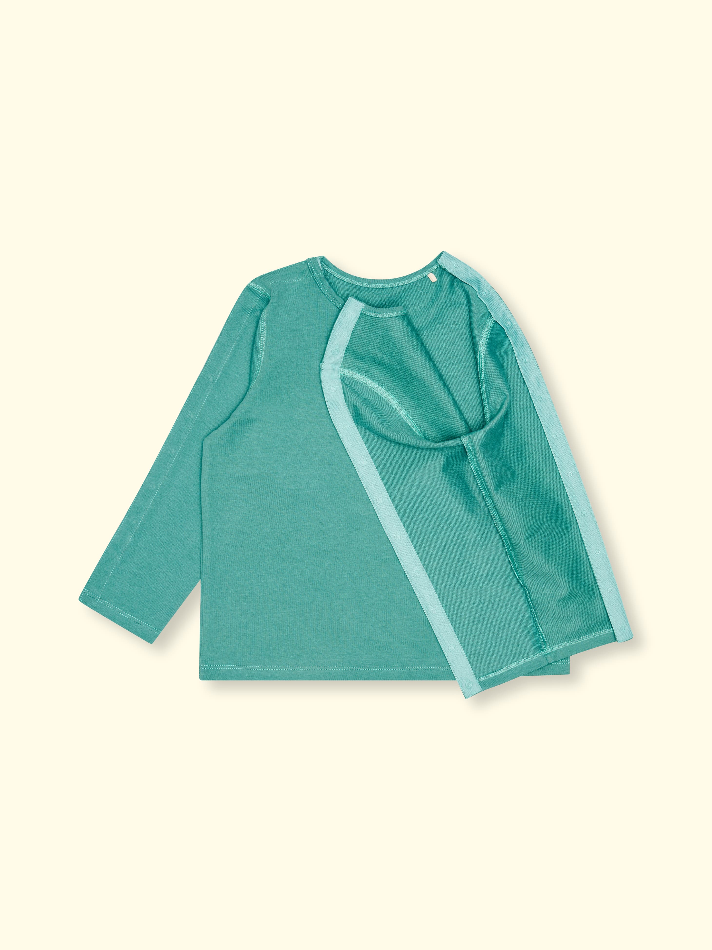 Chemise adaptative à manches longues Karl - avec ouverture des manches, jusqu'à la taille. 140