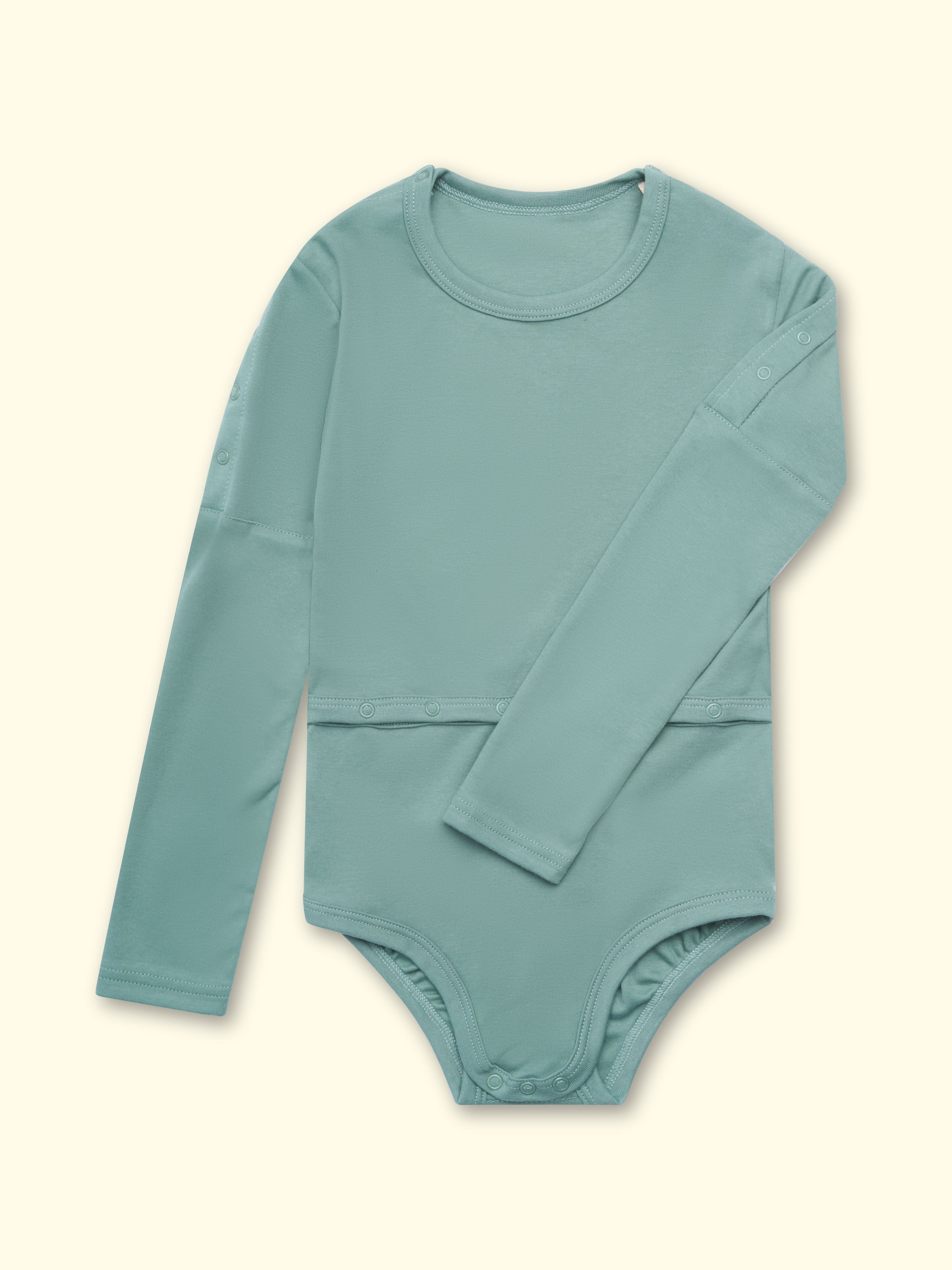 Sondenbody Mitwachsbody Björn - para niños con atención médica, con abertura para las mangas, hasta la talla 176