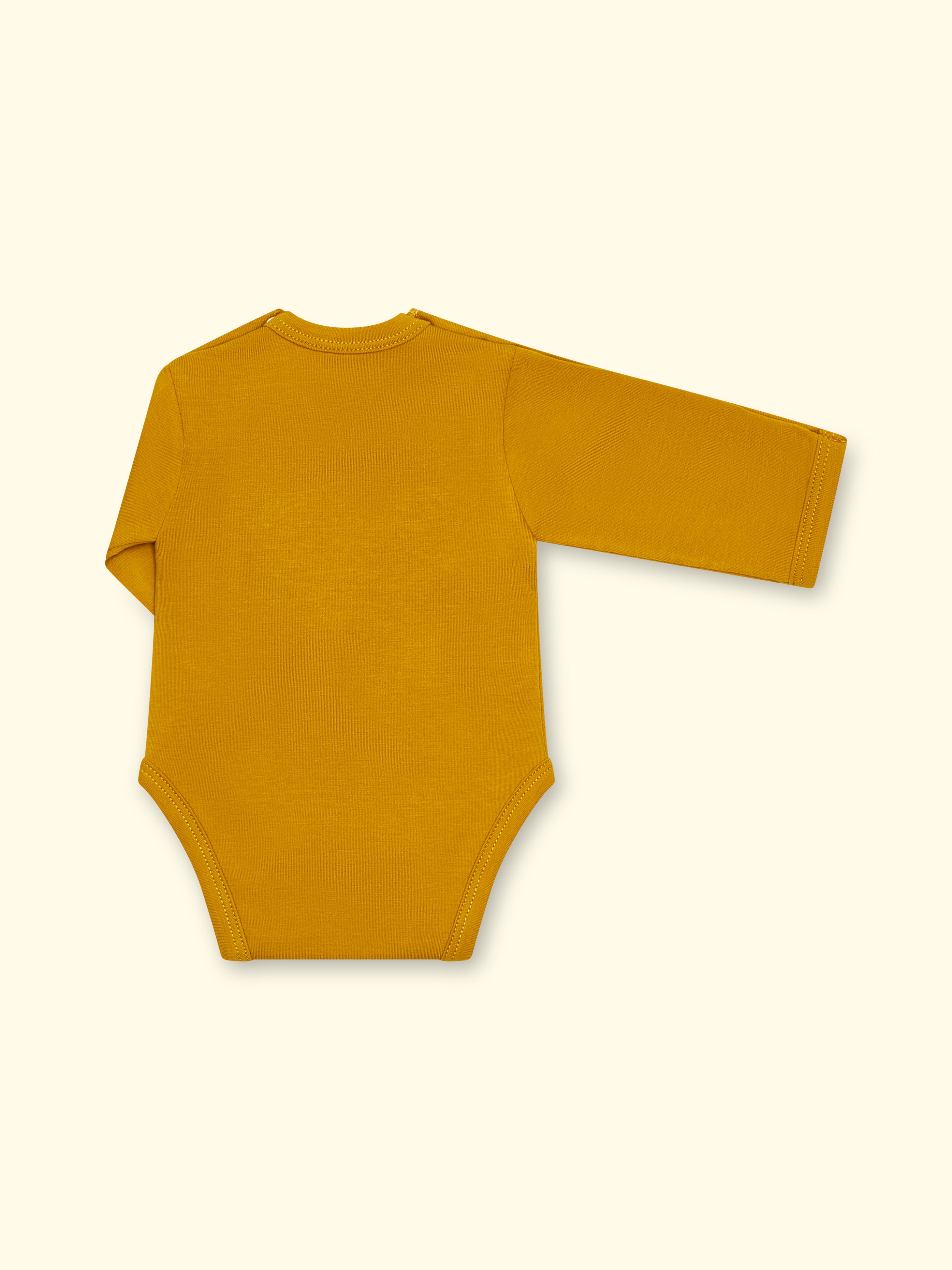 Body adaptatif avec ouverture de manche pour bébés prématurés et bébés - jaune moutarde