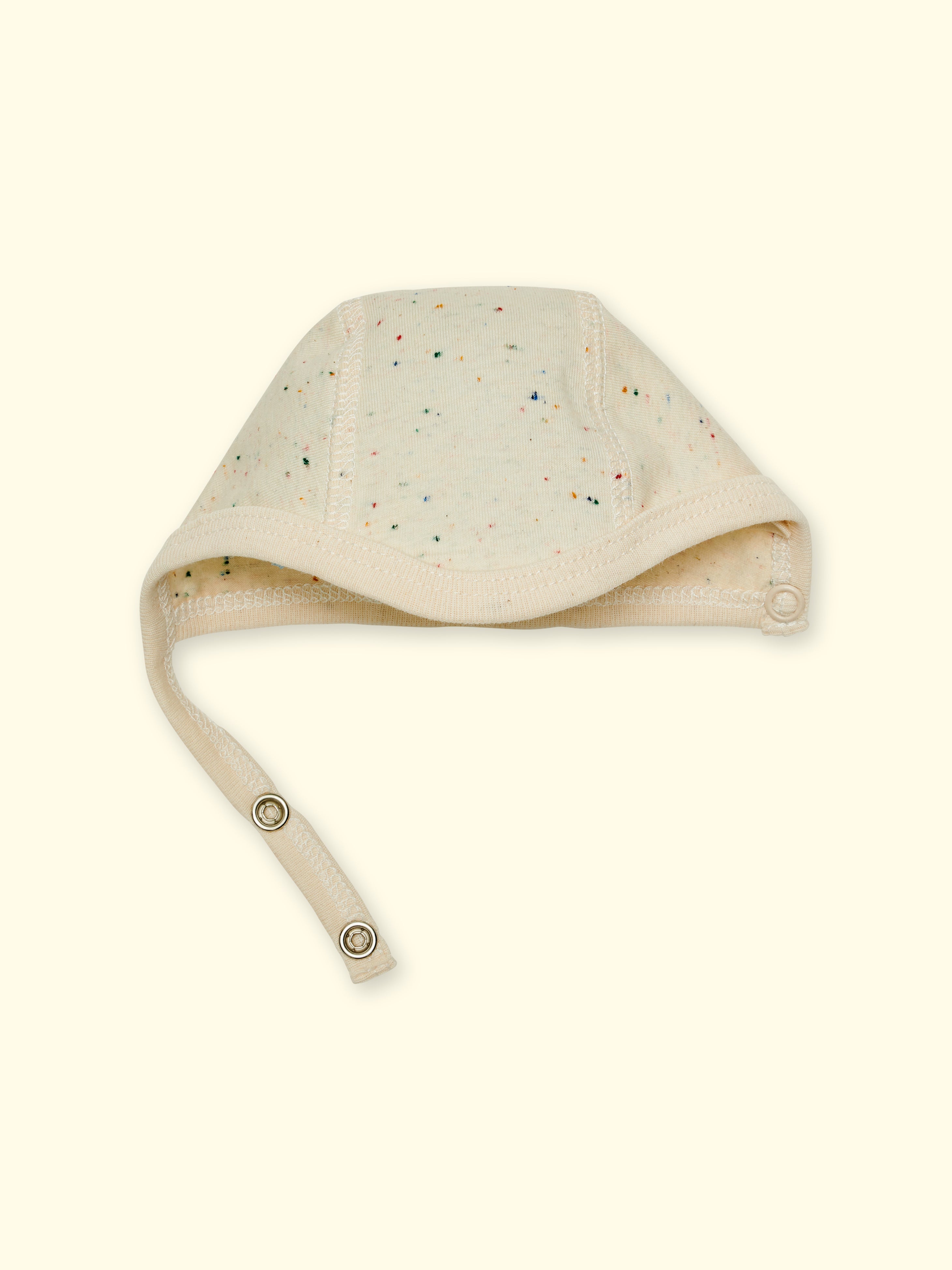 Hat for premature babies - cream/dots