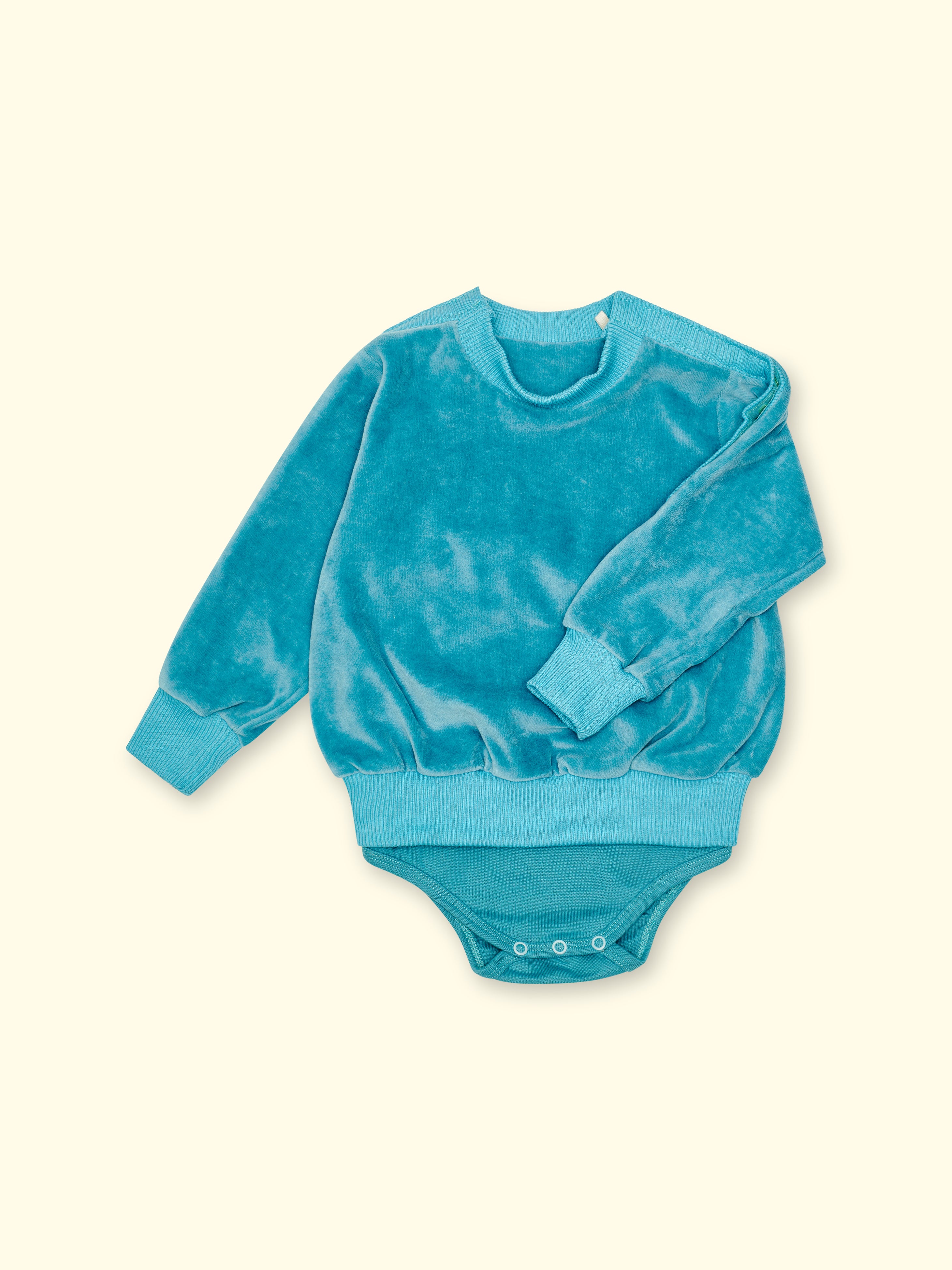 Probe body made of velour - two-layer, with sleeve opening, up to size 116