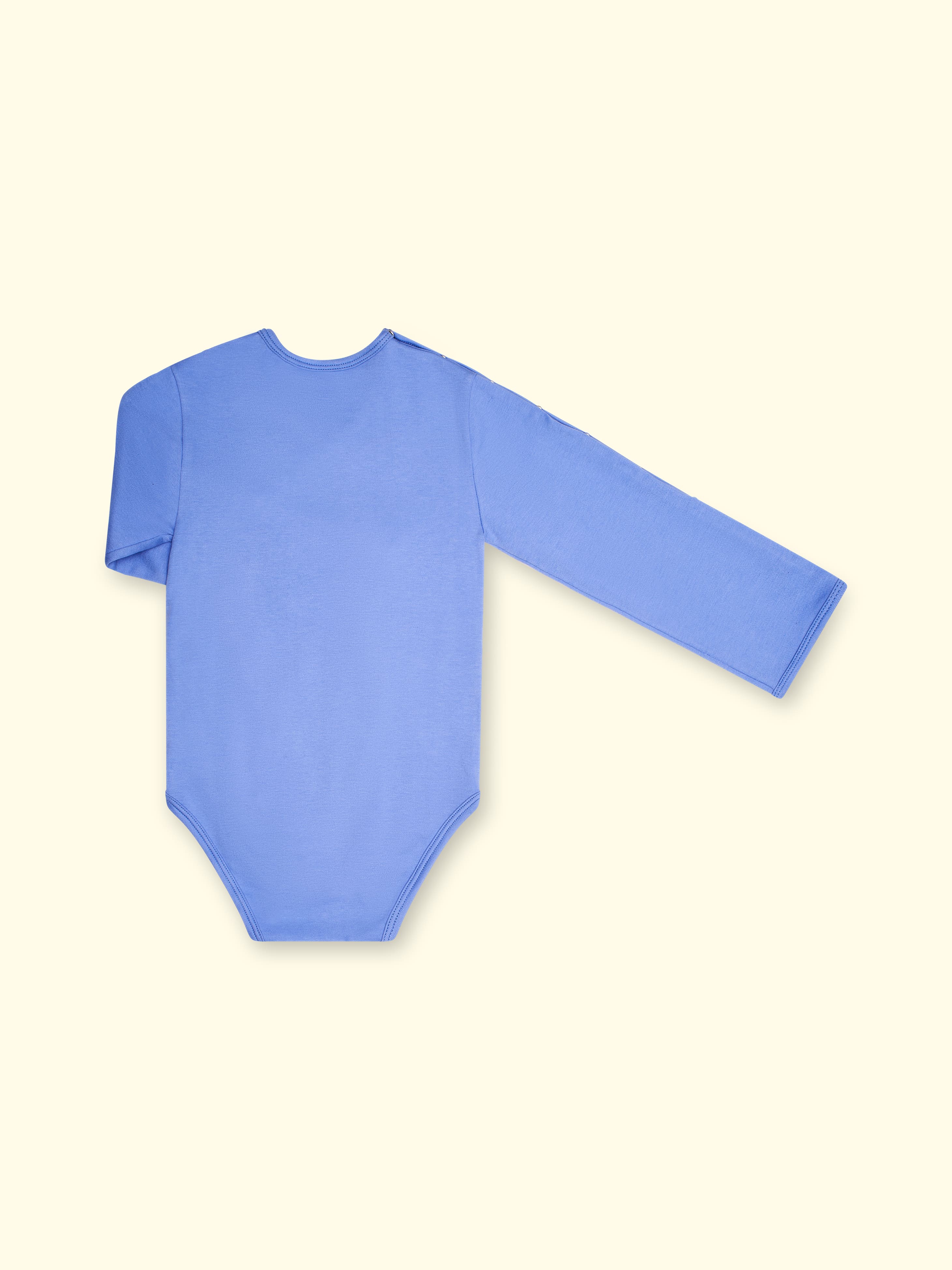 Adaptive bodysuit with sleeve opening for children up to size. 116