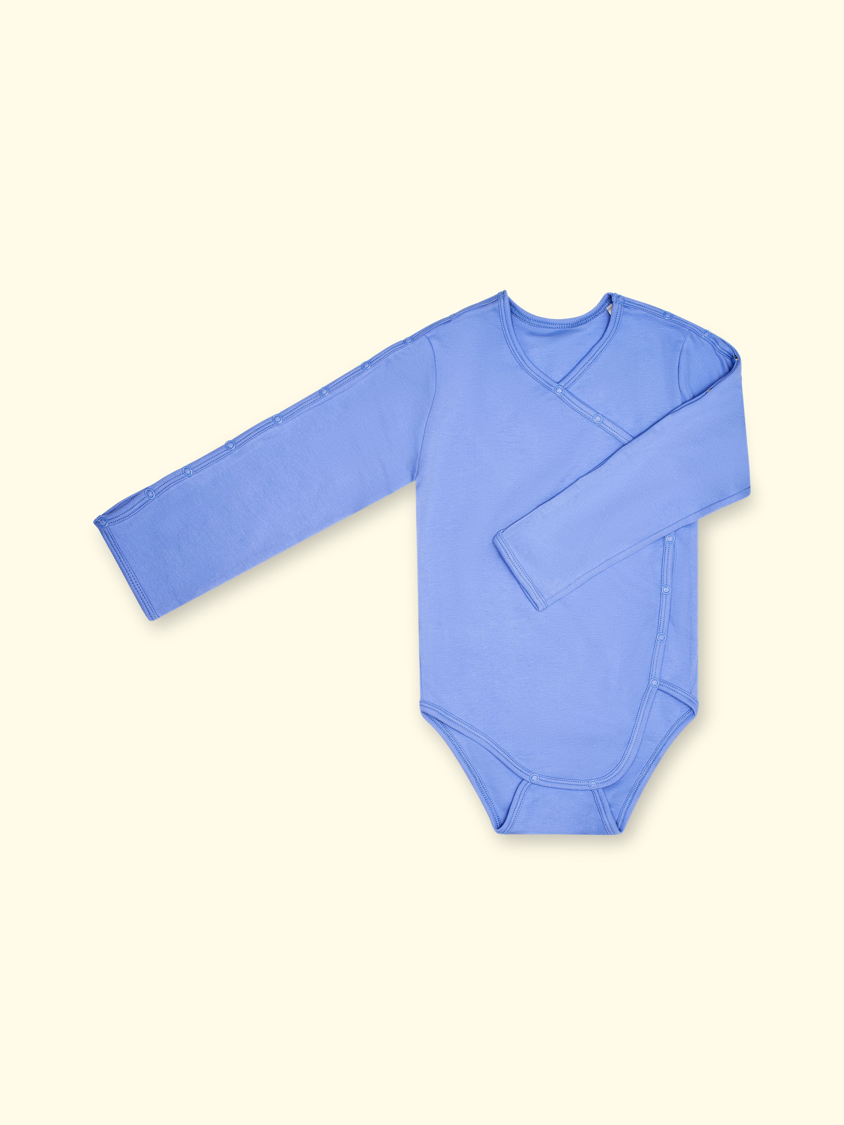 Adaptive bodysuit with sleeve opening for children up to size. 116