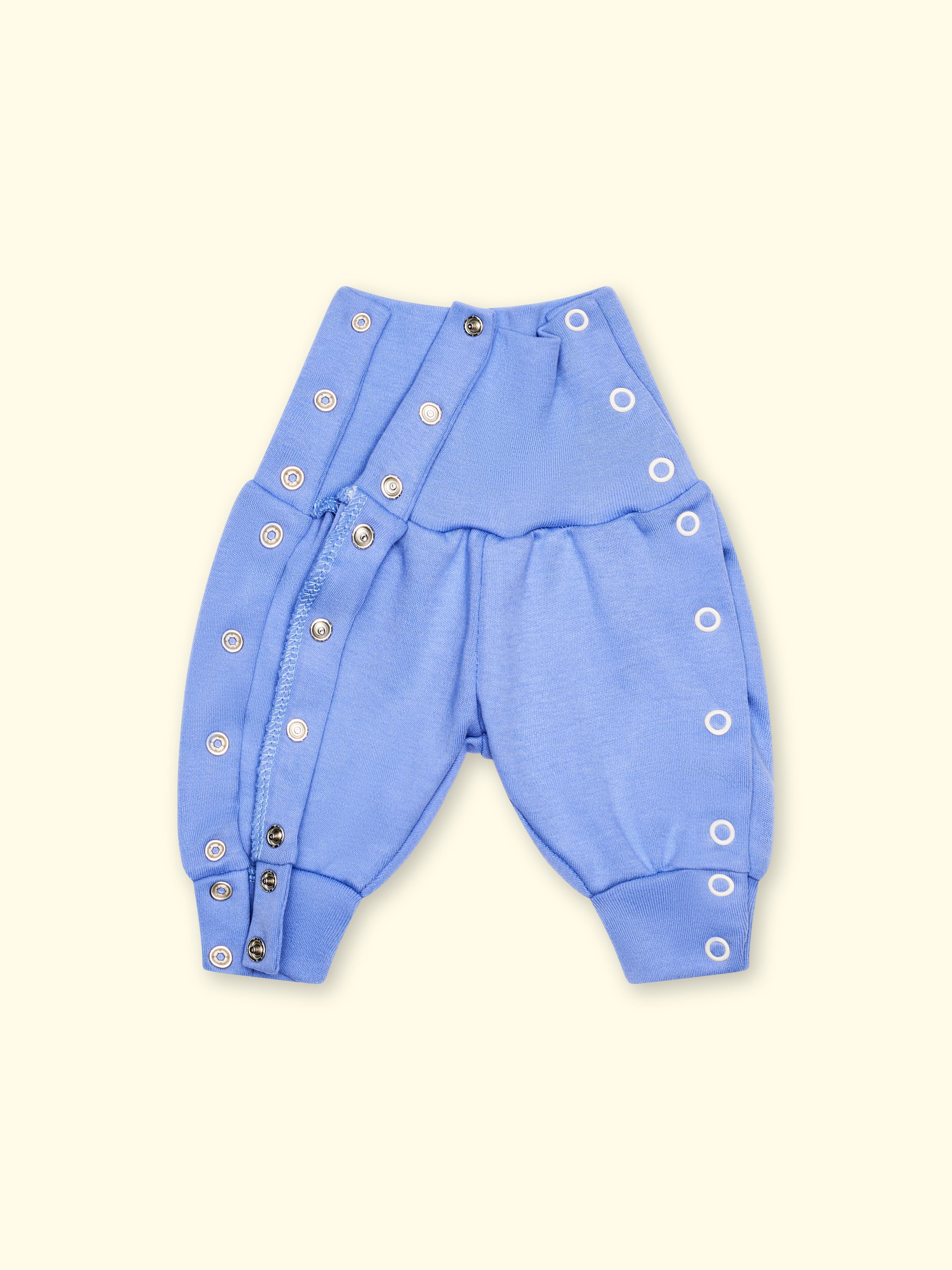 Pantalons en jersey pour bébés prématurés et bébés avec boutons-pression