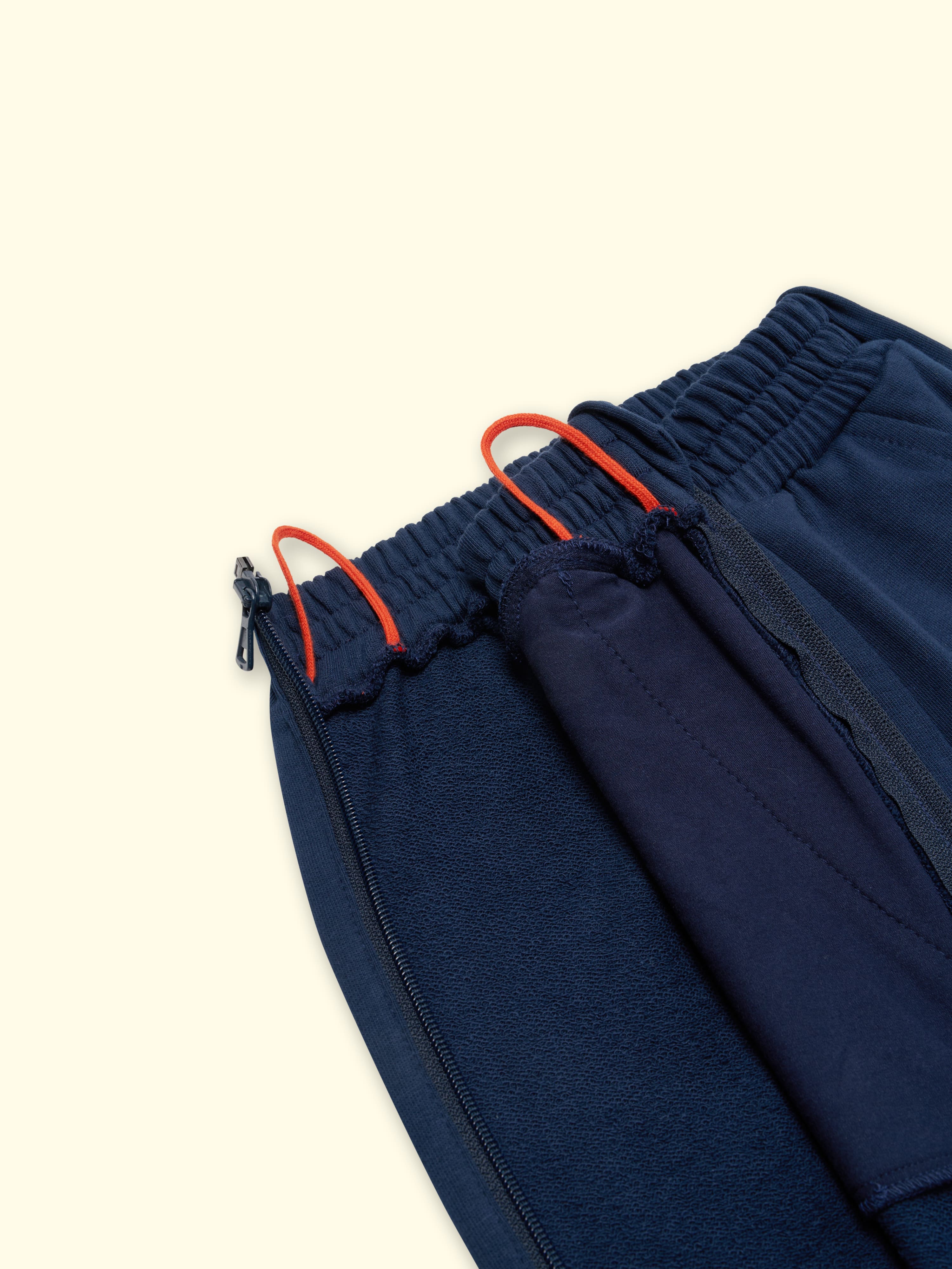 Pantalon orthopédique Bo - avec ouvertures latérales et genoux renforcés - jusqu'à la taille. 140