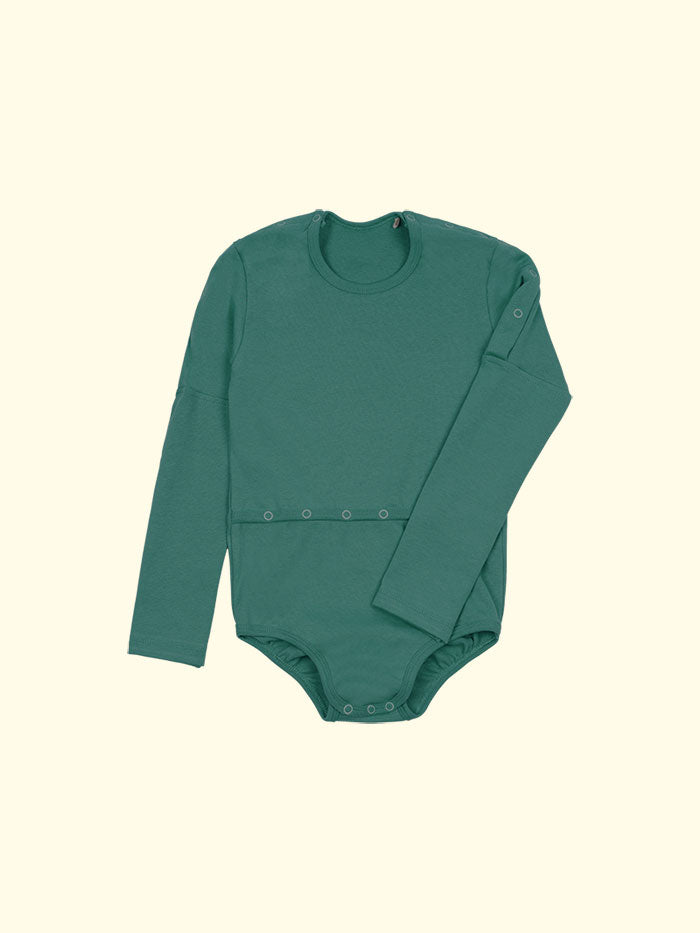 Sondenbody Mitwachsbody Björn - für Kinder mit medizinischer Versorgung, mit Ärmelöffnung, bis Gr. 176